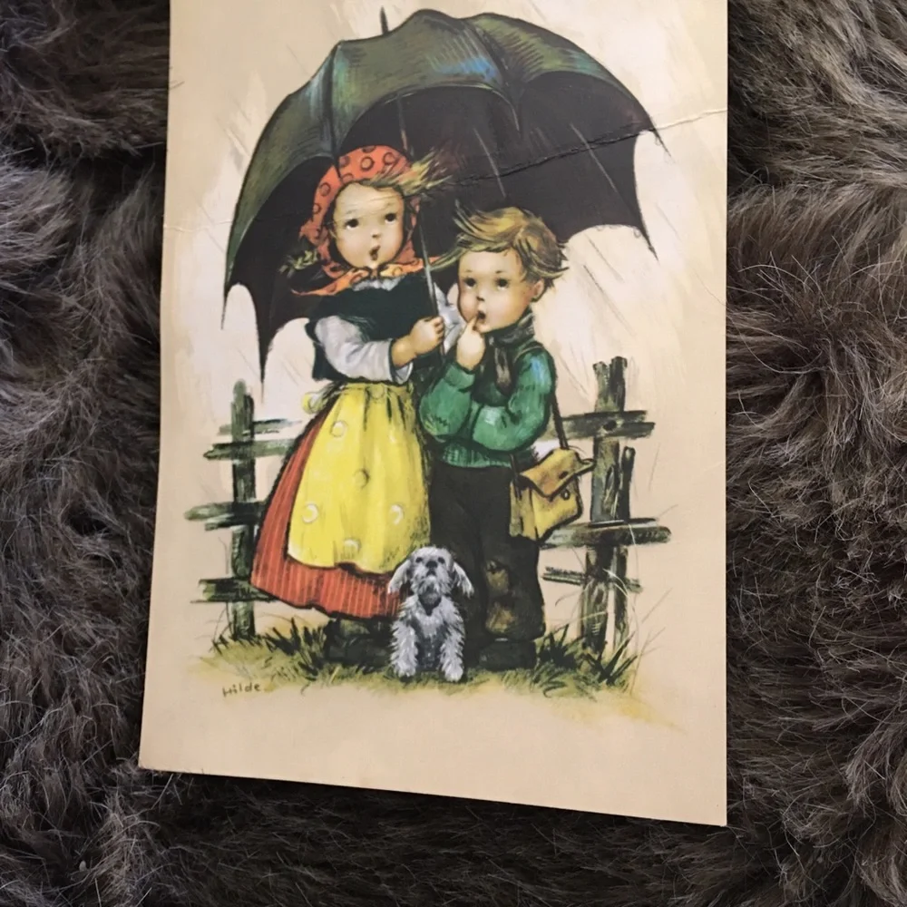 Vintage 60s Kruger Made in Germany postcard